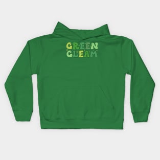 Green Gleam - Funny Saint Patricks Day - Green St Patrick's Day Kids Hoodie